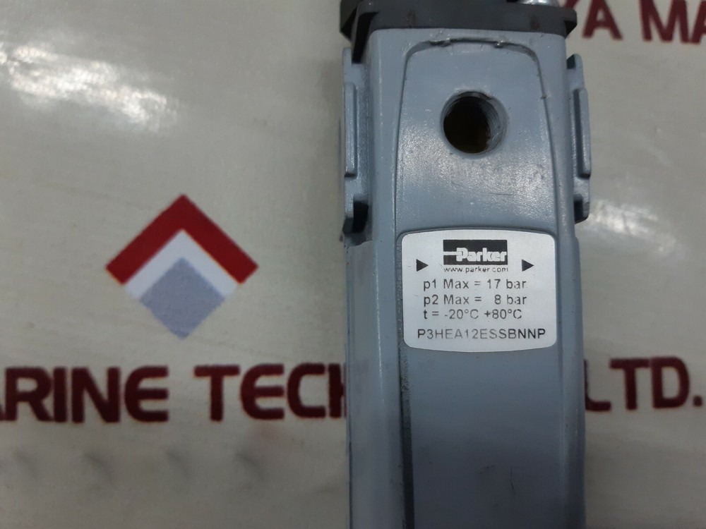 Parker p3hea12essbnnp filter regulator