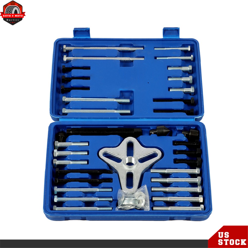 46pcs Steering Wheel Disassembly Puller Compressor Remover Installer Tool Set