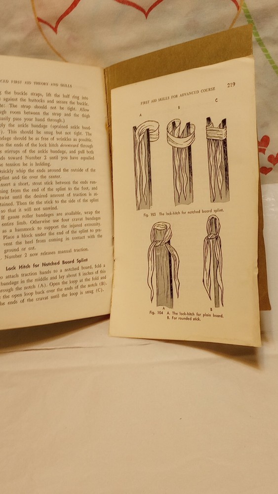 1968 First Aid 4th Edition Red Cross Book