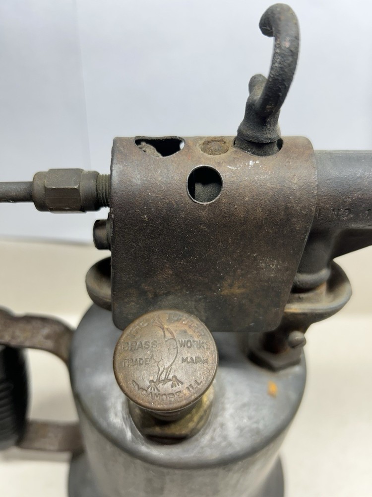 Vintage brass hand held blow torch