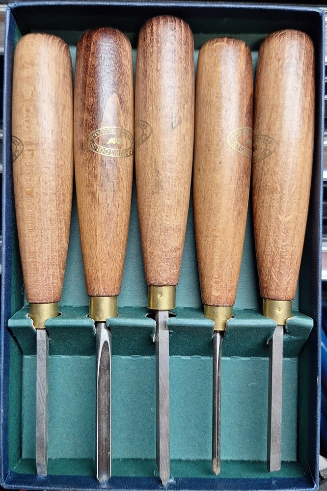 Vintage Crown Micro Wood Turning Gouges. Shefield England