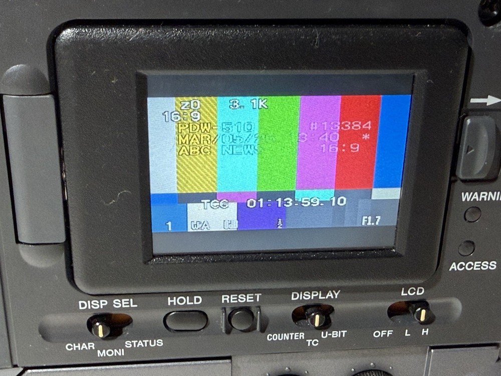 Sony PDW-510 professional Disk Camera With Lens
