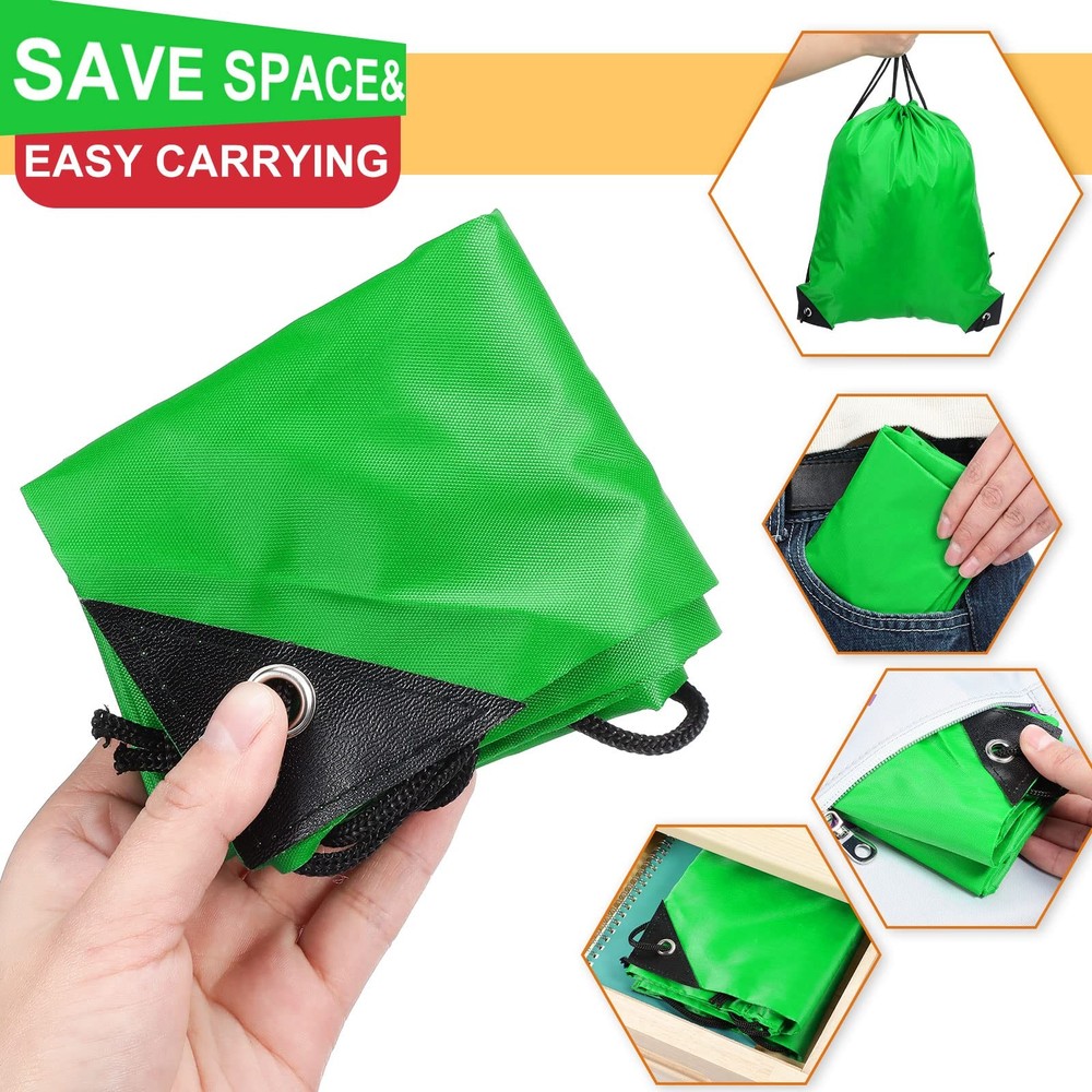 Shappy 100 Pieces Drawstring Backpacks, Full Size, Black, Blue, Green, Red