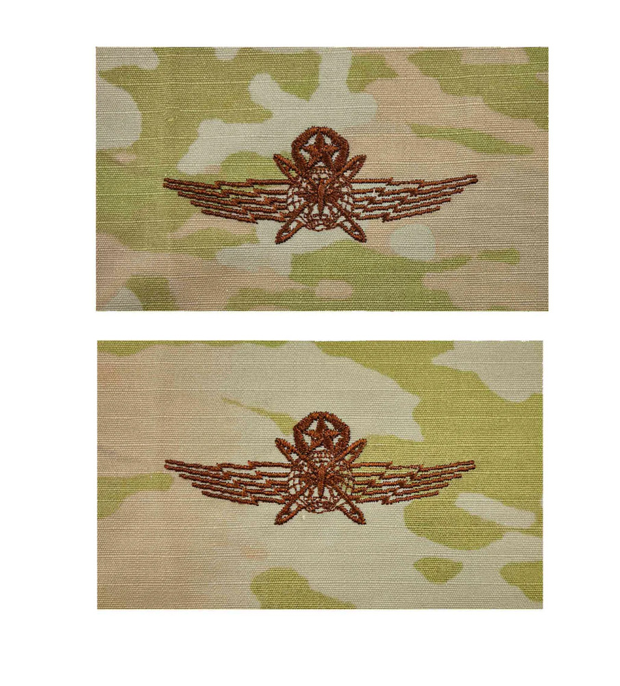 GENUINE U.S. AIR FORCE EMBROIDERED BADGE: CYBERSPACE OPERATOR: MASTER - EMBROIDE