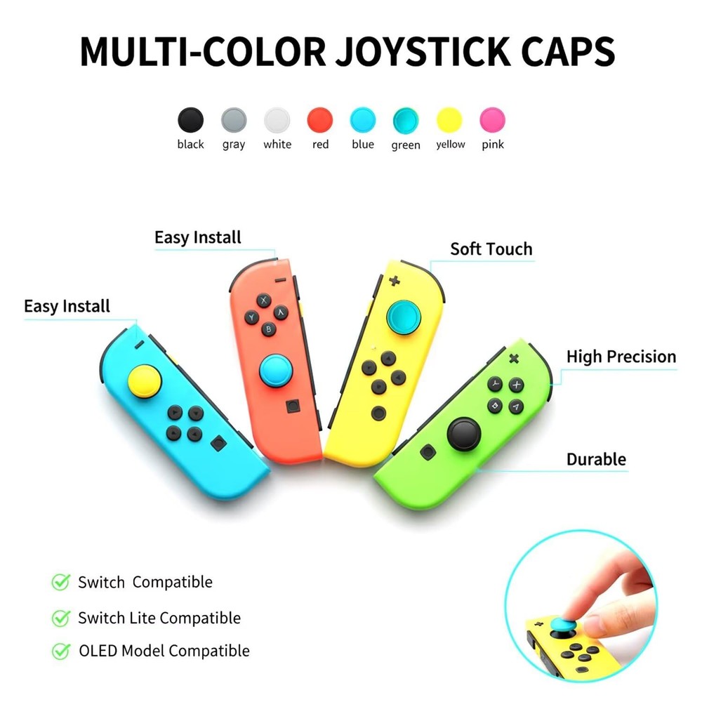 Ferkurn NS Joystick Switch Joy-con / Lite / OLED, Black