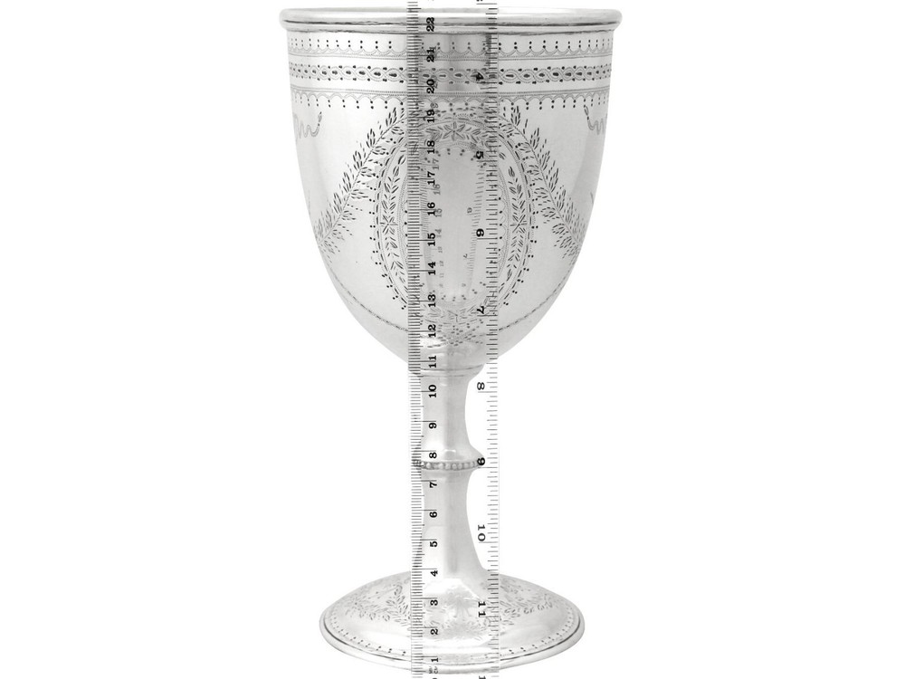 Antique Victorian Sterling Silver Goblet