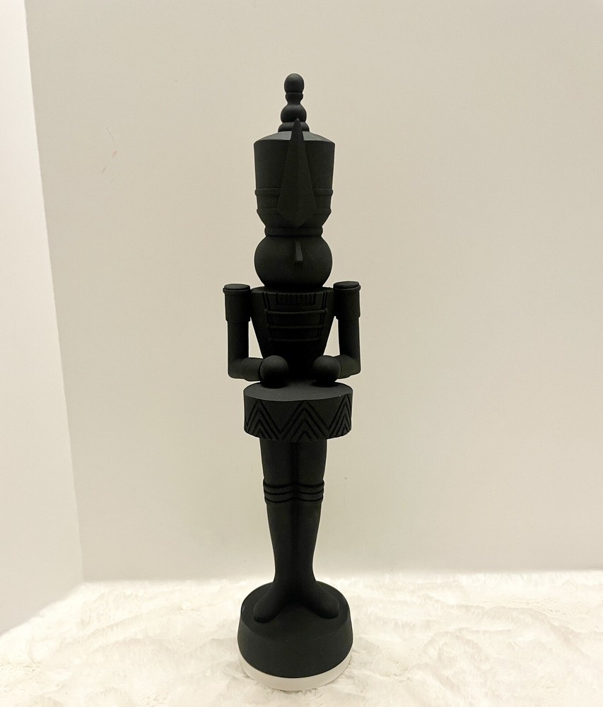 CHRISTMAS Holiday 20” Black Nutcracker Drummer