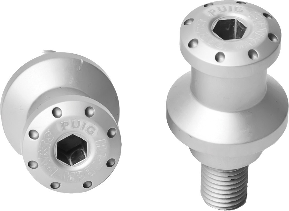 Puig Hi-Tech Swingarm Spools 8mm Silver 5923P