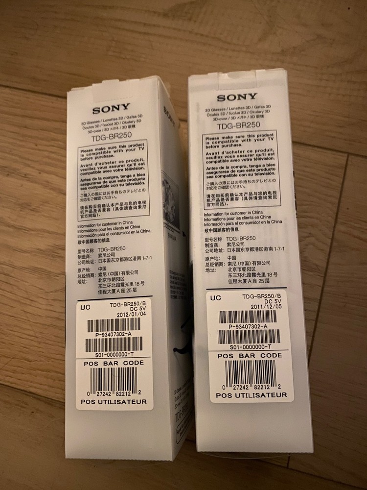 Sony TDG-BR250 Active 3D Glasses