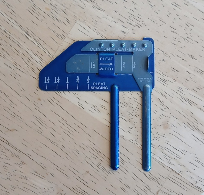 Vintage Clinton Pleat-Maker & Dritz Bound Buttonhole Maker Sewing Attachments