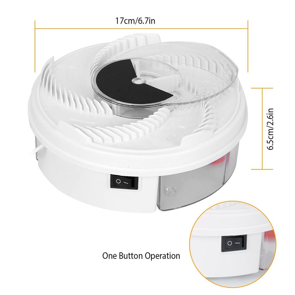 USB Powered Electric Fly Trap Automatic Flycatcher Rotating Pest Repellent Tool