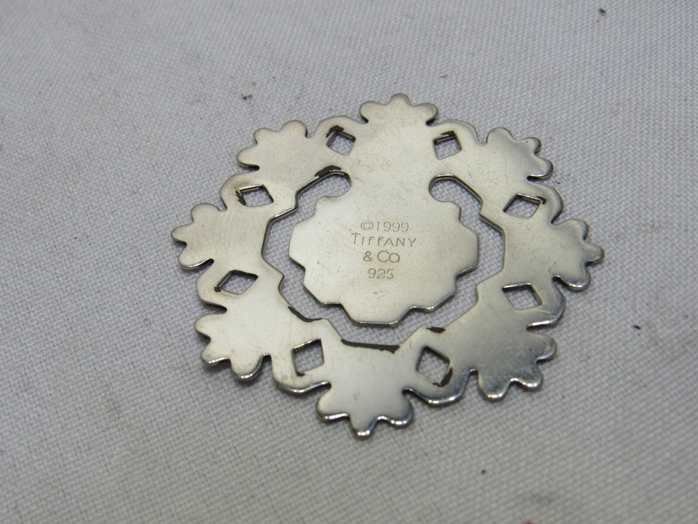 TIFFANY sterling silver SNOWFLAKE BOOKMARK