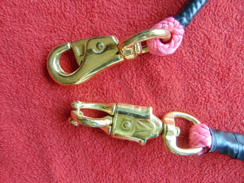 HEAVY TIE DOWN ~ CUSTOM MADE ~ SUPER HEAVY BRASS SNAPS- 31" LONG