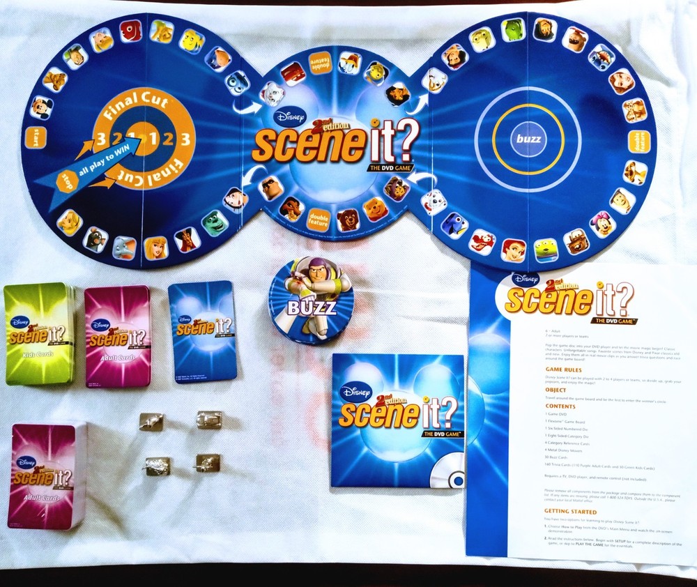 🏰 Disney Scene It? 2nd Edition Board Game Replacement Pieces