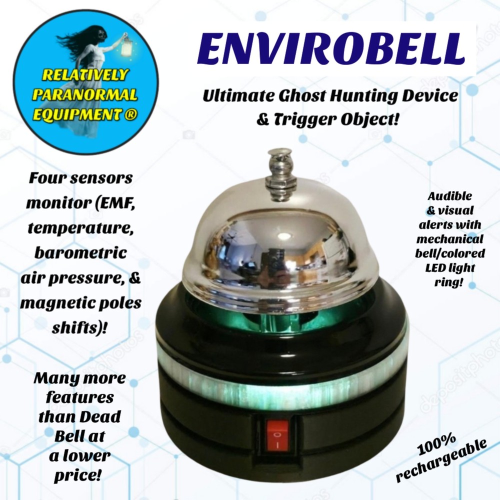 EnviroBell ultimate ghost hunting device & trigger object,  rechargeable