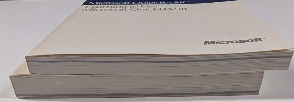 Microsoft QuickBASIC 4.5 (1988) - 5 Disks & 2 Manuals - TESTED
