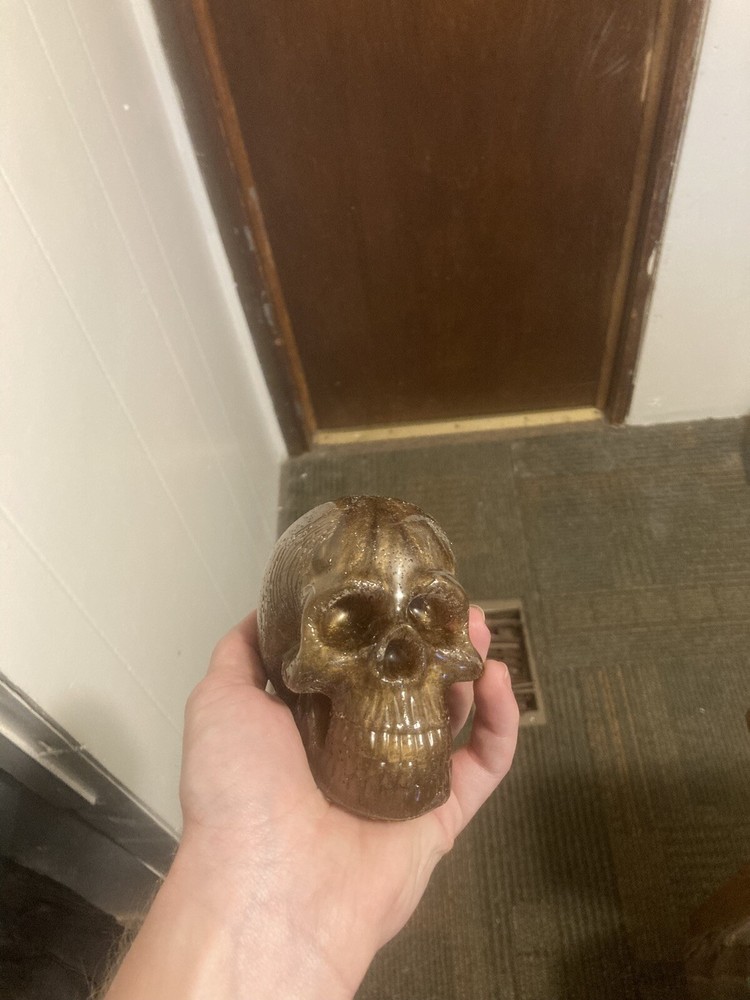 Handmade Resin Skull 3” X 2 1/2” READ DESCRIPTION!!