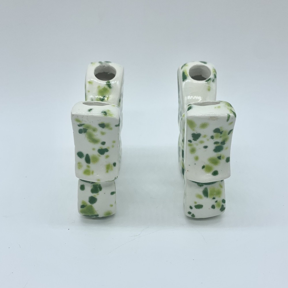 Vintage Ceramic Macrame Beads Butterfly