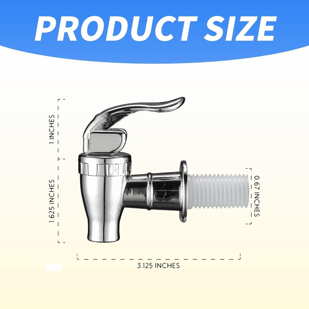 2Pack Spigot for Beverage Dispenser Updated More Durable Beverage Dispenser Repl