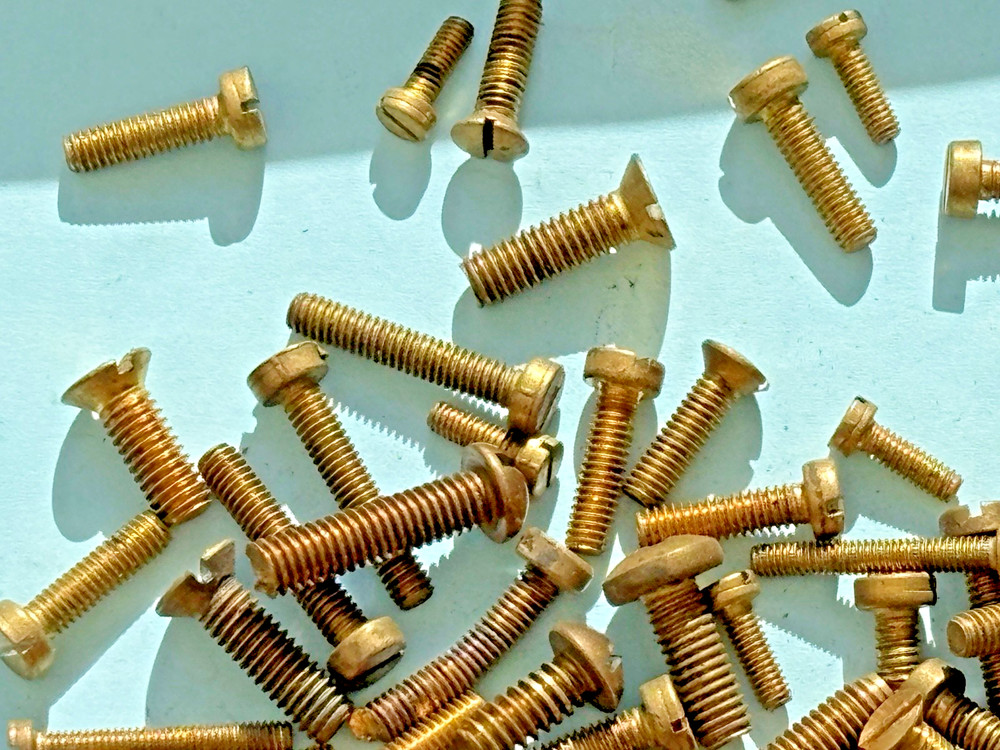 Clock brass Screws Bolts BA mix size model engineer steam engine Clock Maker