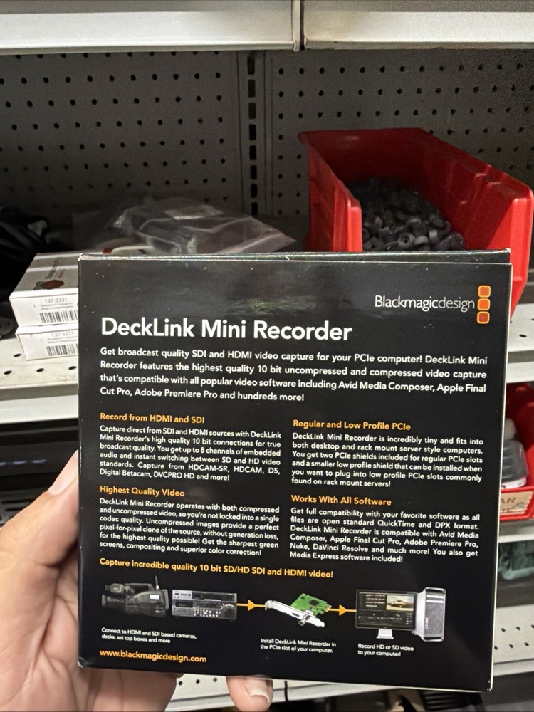 Blackmagic Design DeckLink Mini Recorder - 10 Bit SDI and HDMI (BDLKMINIREC)