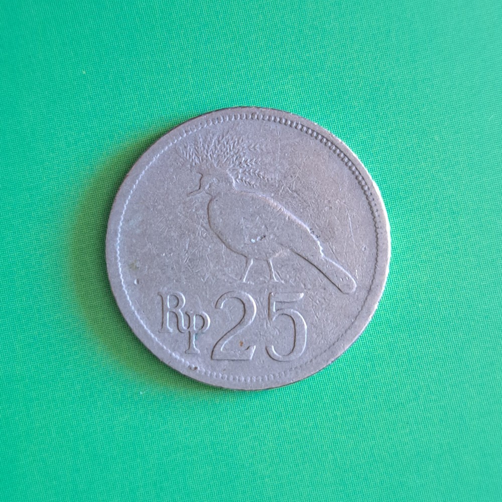 1971 Indonesia 25 Rupiah Coin (Nice)