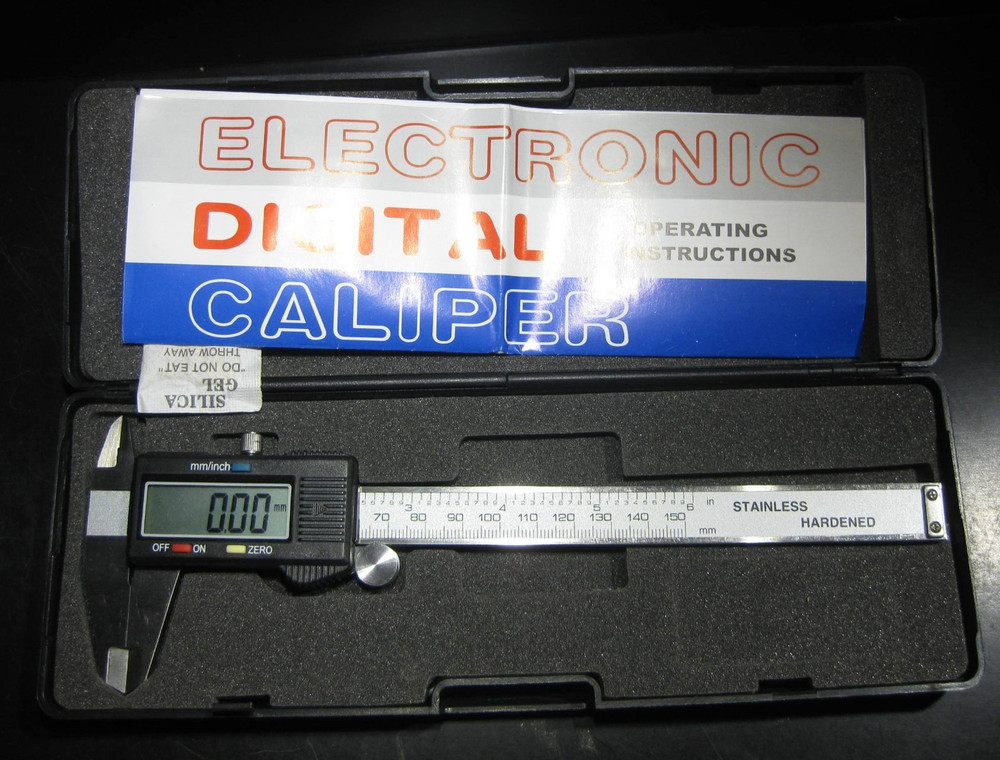 6"Digital Caliper Micrometer Measuring Tool Stainless Electronic Vernier Caliper