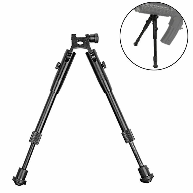 Bipod Mount Adjustable Spring Return Rail Mount Bipod for 20mm Picatinny Rail