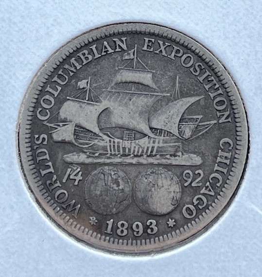 1893 Commemorative Columbian Expo Silver Half Dollar