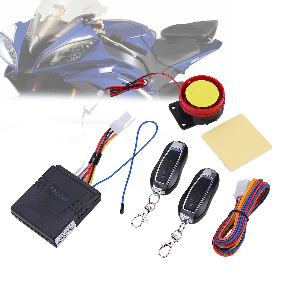 Motor Bike 12V Security Alarm System Anti-theft Remote Control Engine Start
