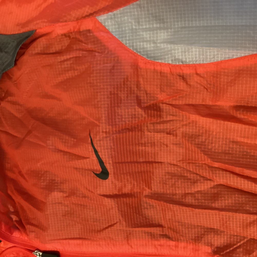 Nike Golf Short Sleeve Pullover Windbreaker Packable Jacket Red Men's Large