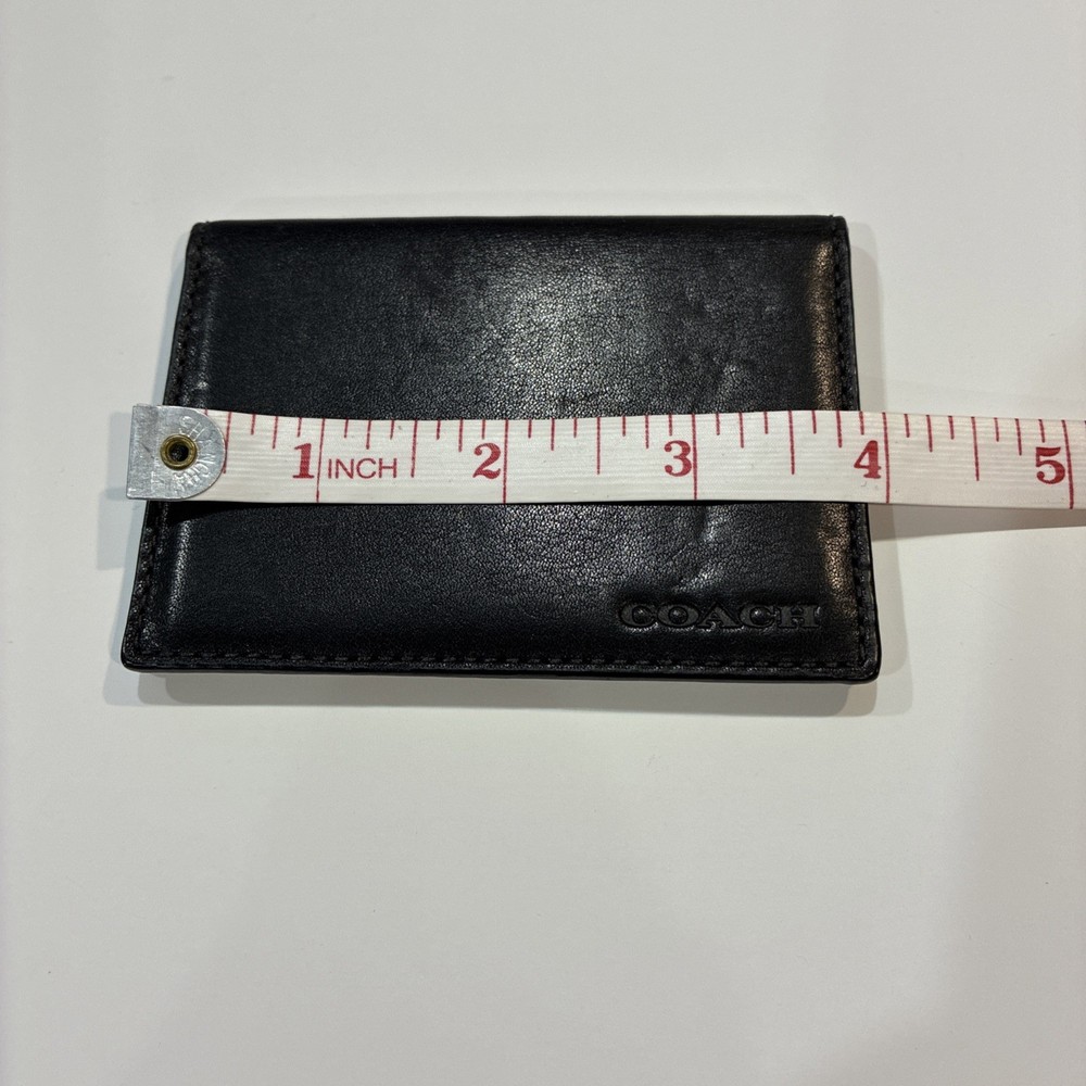 Coach Black Leather ID Case
