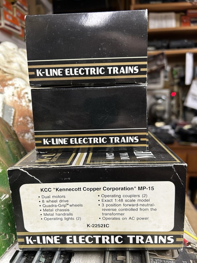 K-Line Kennecott Copper Set W/Boxes C-8 See Description