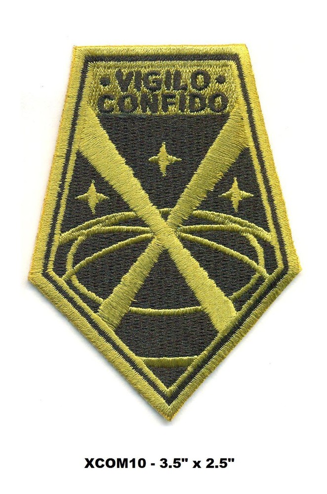 X-COM VIGILO CONFIDO - HOOK BACK GOLD PATCH - XCOM10V