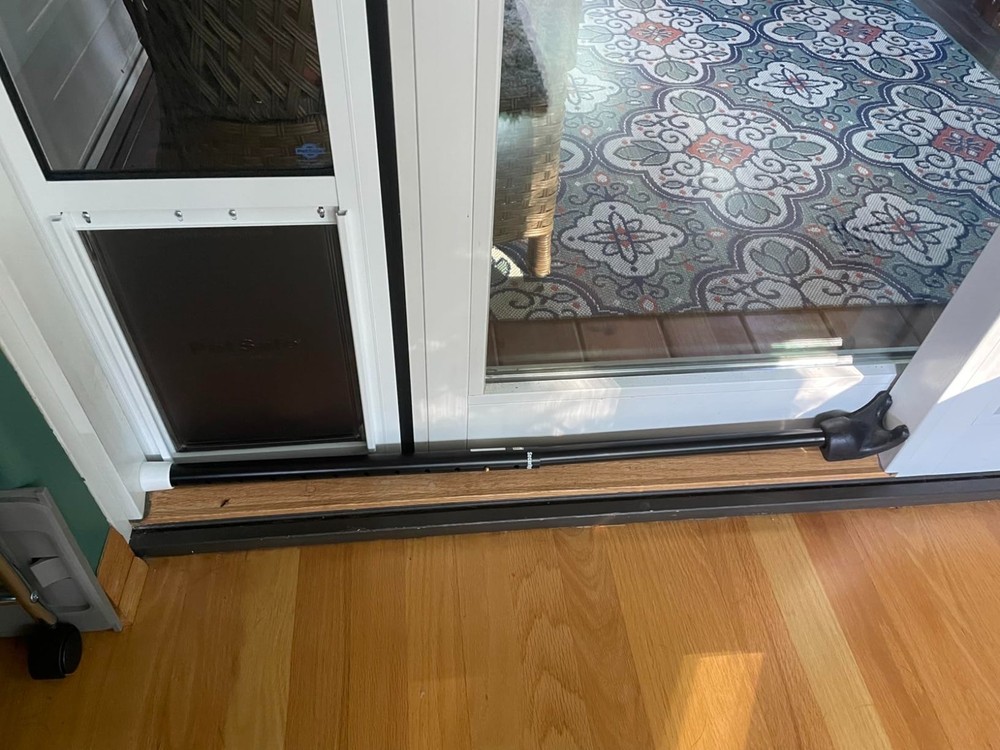 2-Pack Door Security Bar & Sliding Door Lock - Adjustable, Safe & Secure