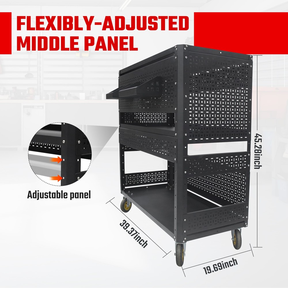 Detachable Utility Cart Storage Tool Cart