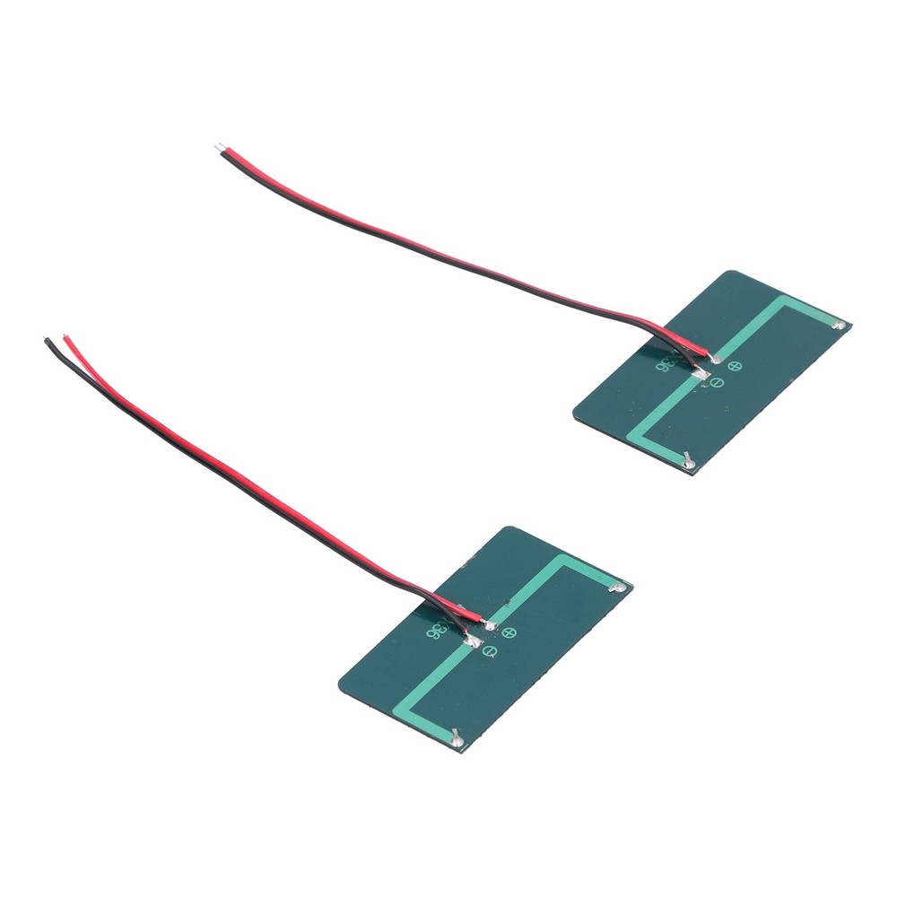 2Pcs Solar Panel Module Polysilicon Micro Mini Glue Power Solar Cells New