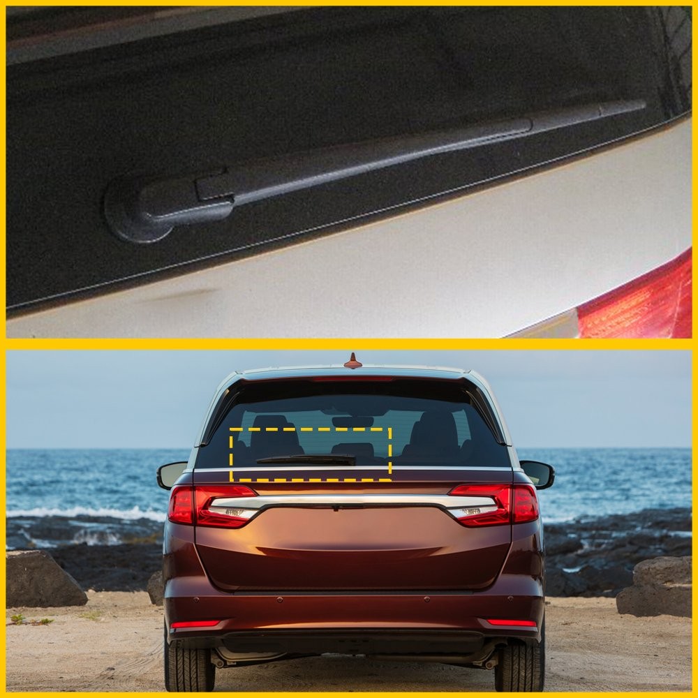 Rear Windshield Wiper Arm Blade Set Replacement For 2011-2017 Honda Odyssey