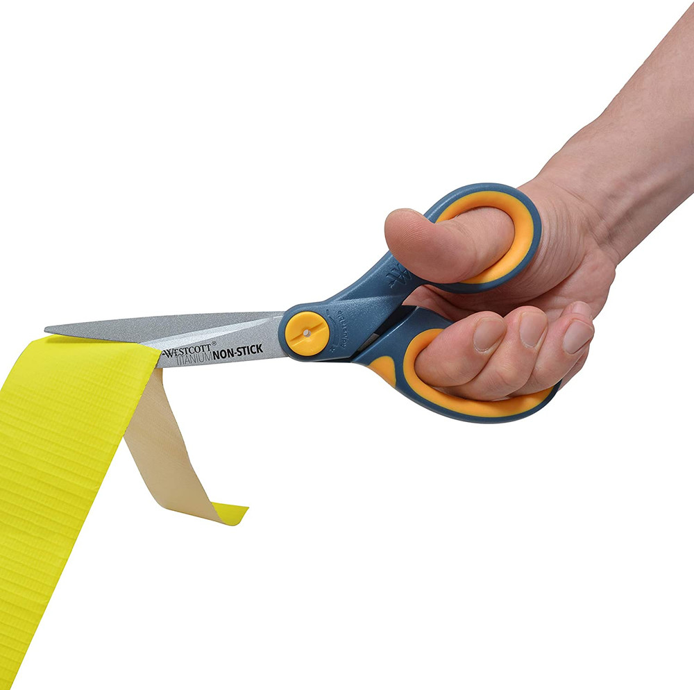8" Straight Titanium Bonded Non-Stick Scissors with Adjustable Glide Feature, Gr