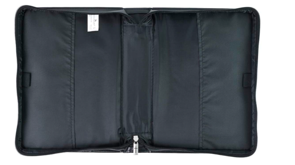 Bible Cover Case Organizer Zippered Protector Durable Leather Spine Handle Large