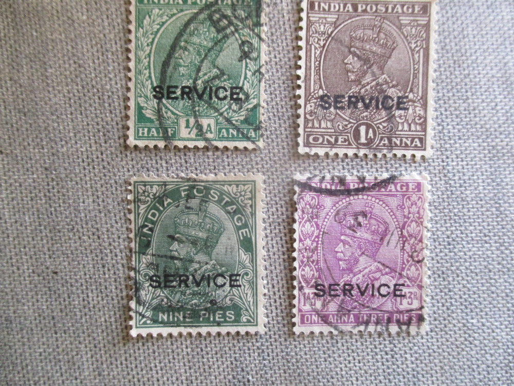 India, Scott# O93-O96, used