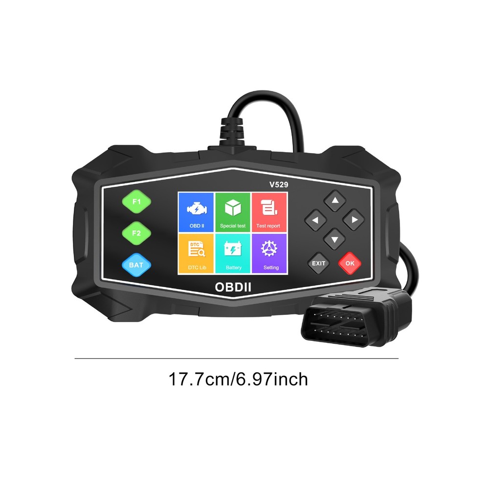 OBD2 Scanner Car Transmission Diagnostic Tool Report Code Reader Battery Tester