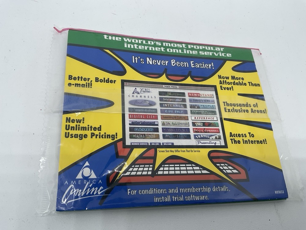 America Online Floppy Disc Unopened Version 2.7
