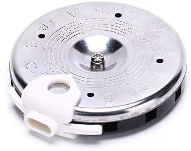 Precise Pitch Pipe Tuner - Durable Chrome Plated Pipes - Sliding Note Selector