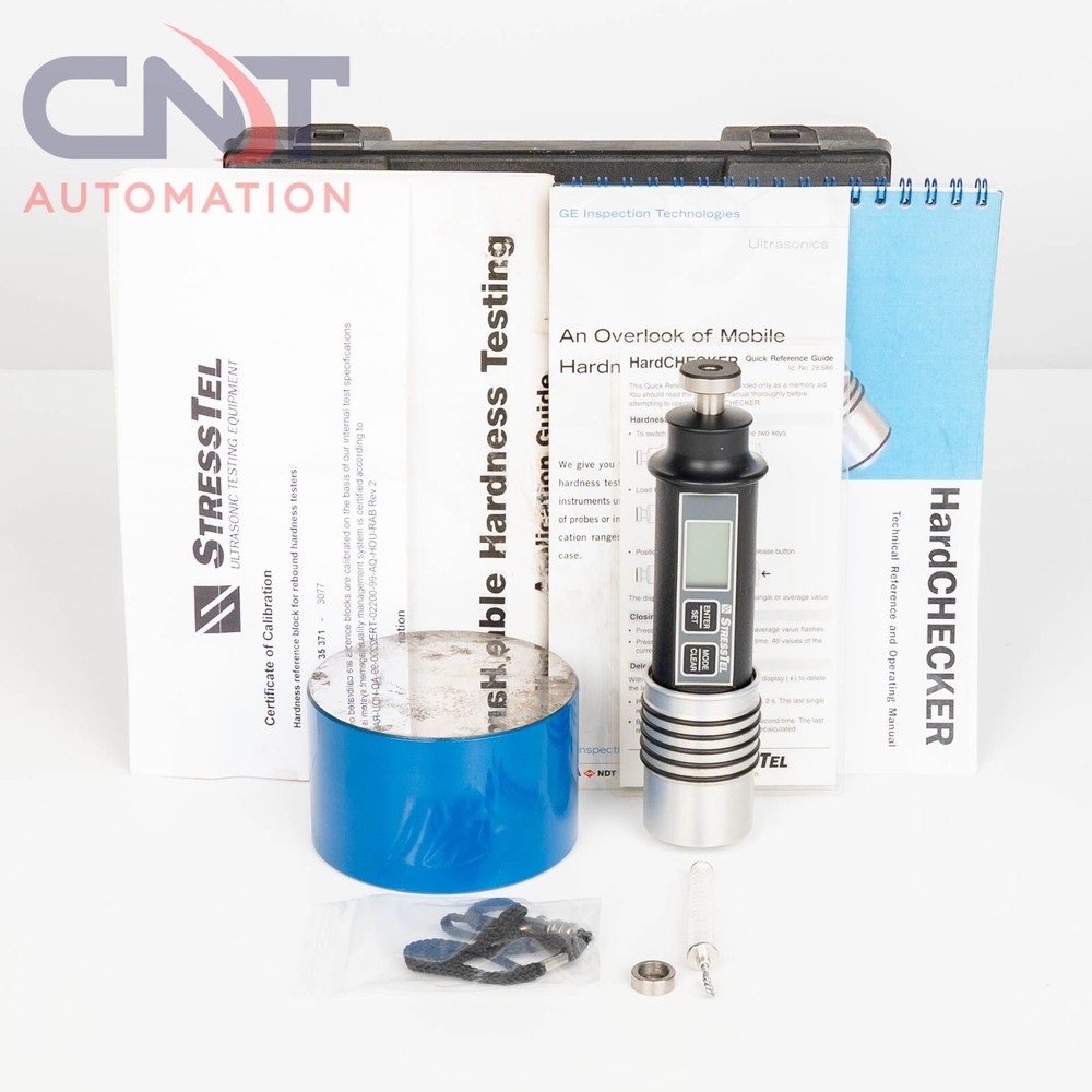 StressTel HardCHECKER Handheld Hardness Tester With Reference Test Block
