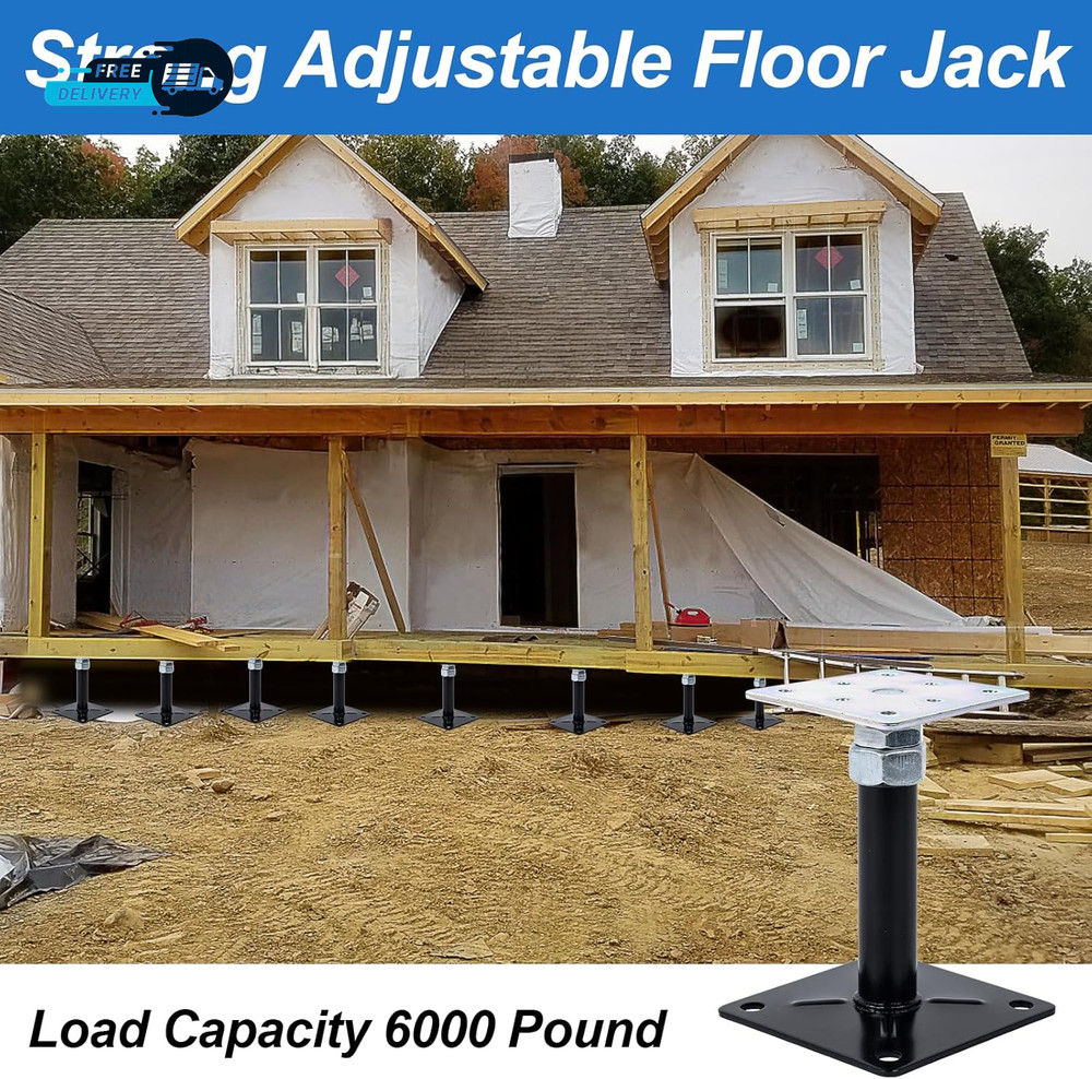 4-Pack Adjustable 5"-8" House Jack for the Floor，Mini Screw Post Pole