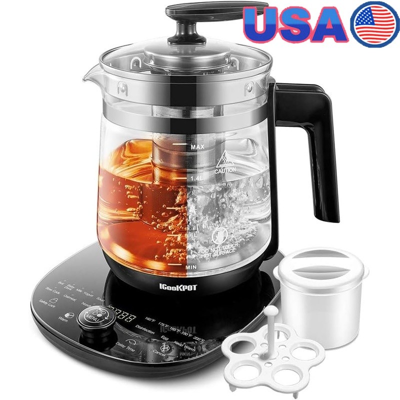 Programmable Electric Kettle Precise Temp Control Multi-Function Tea Maker Kit