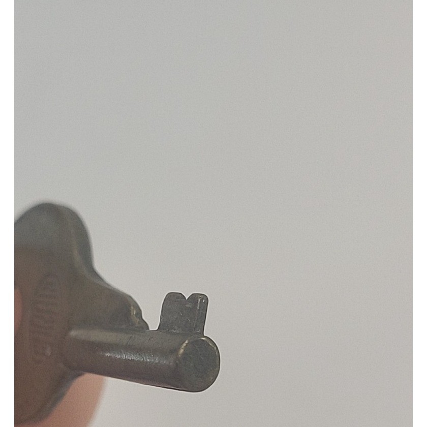 Vintage Corbin Cabinet Lock Co Small Brass Key # D4