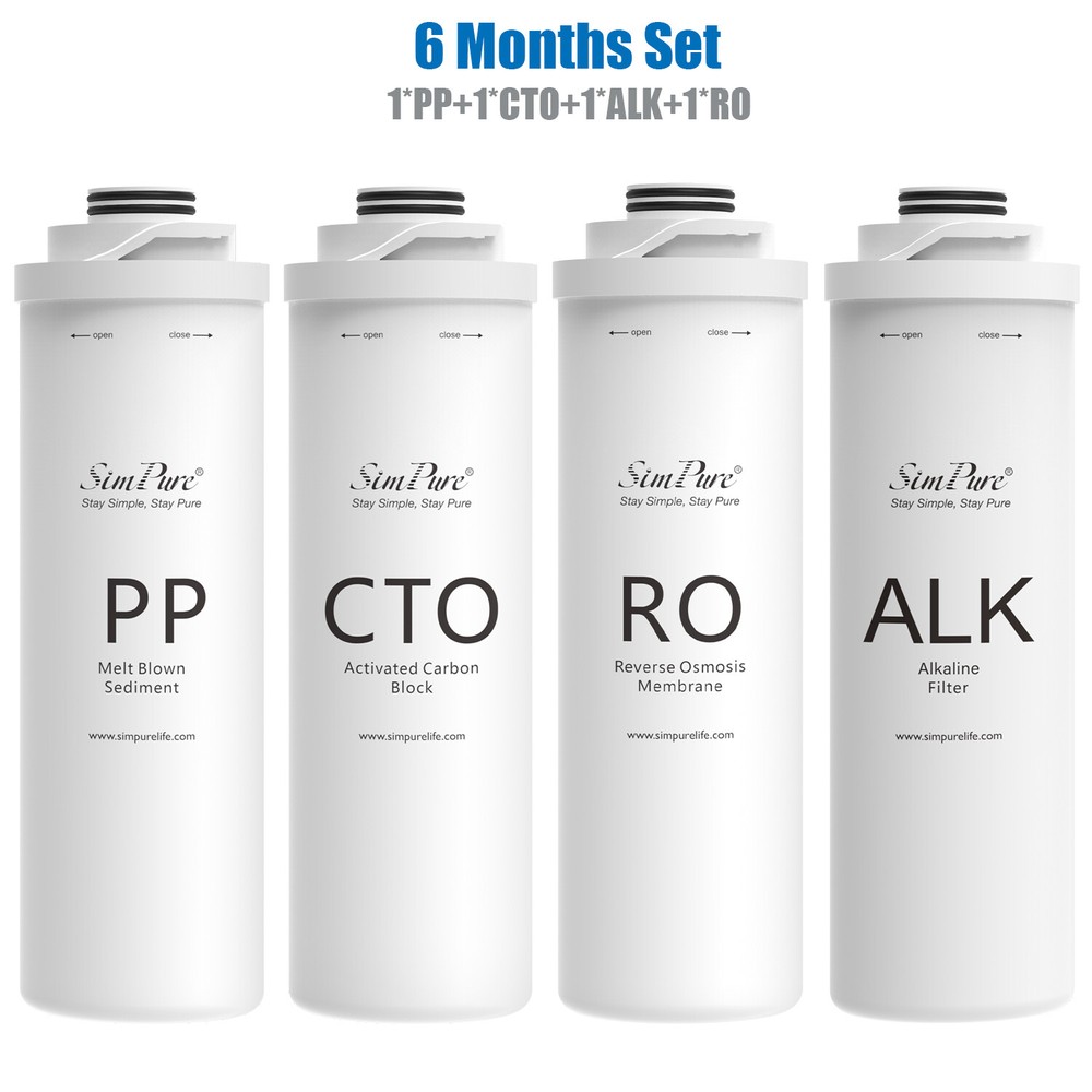 PP+CTO+RO+ALK Replacement Water Filter Cartridge For SimPure T1-400ALK T1-400