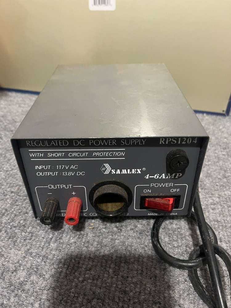 Samlex RPS 1204 Regulated DC Power Supply Untested